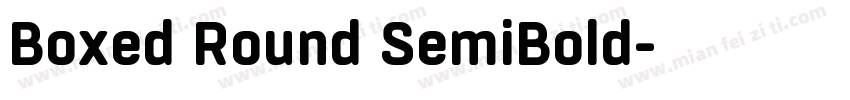Boxed Round SemiBold字体转换
